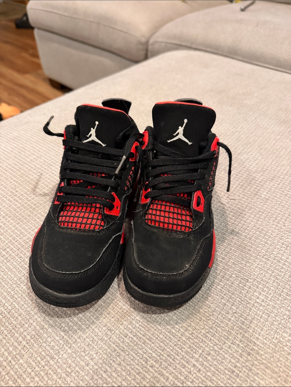 Kids' Black/Red Basketball Sneakers